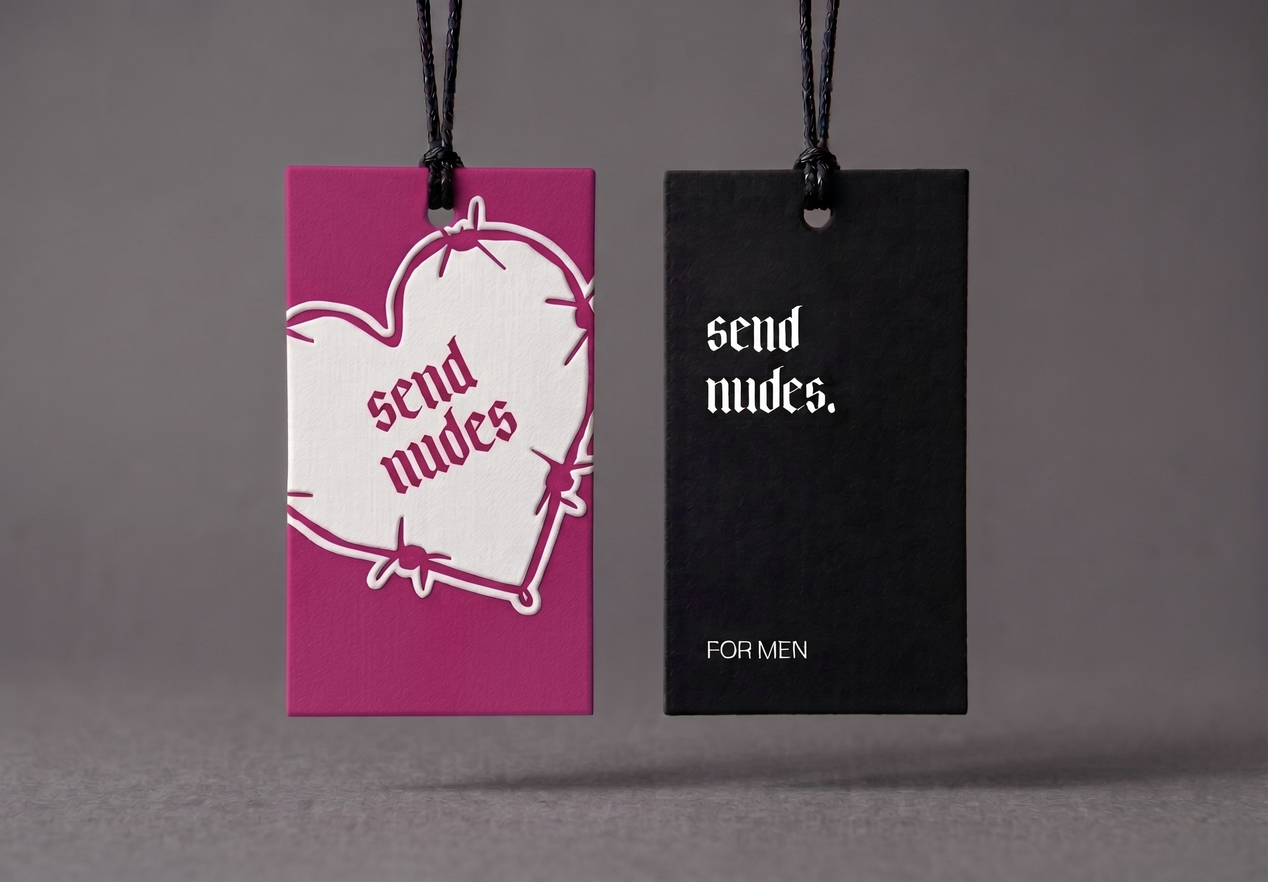 SEND NUDES packaging
